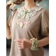 Surface Spell Blooming Roses Over A Porch Short Sleeve One Piece(Pre-Order)